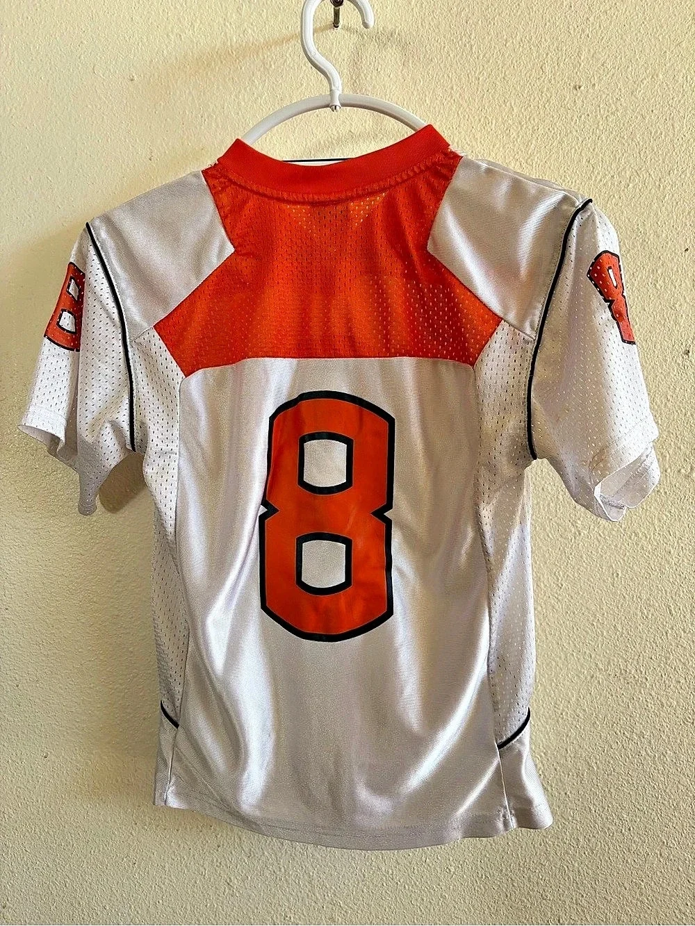 Nike Oregon State Beavers-Boys Small Football Jersey #8 White & Orange